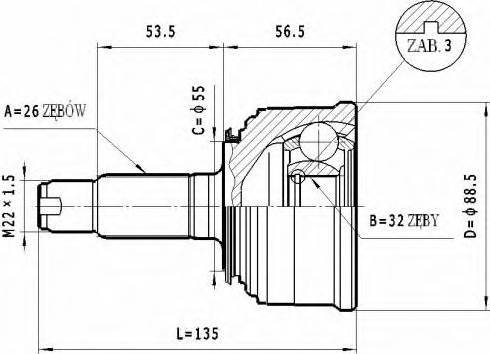 Statim C.452 - Kit giunti, Semiasse autozon.pro