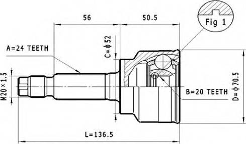 Statim C.465 - Kit giunti, Semiasse autozon.pro