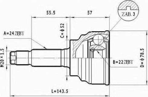 Statim C.462 - Kit giunti, Semiasse autozon.pro