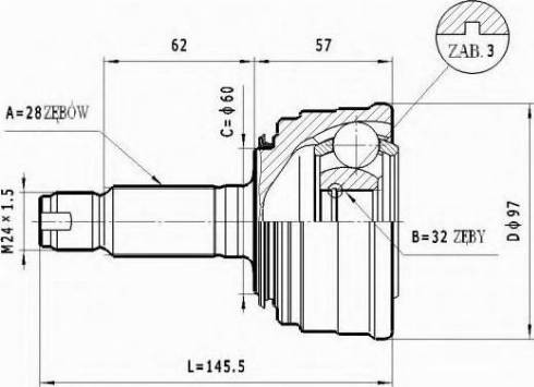 Statim C.419 - Kit giunti, Semiasse autozon.pro