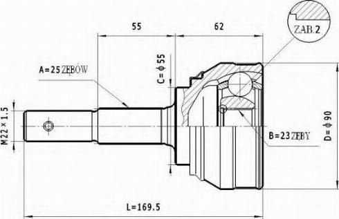 Statim C.549 - Kit giunti, Semiasse autozon.pro