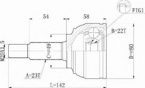 Statim C.540 - Kit giunti, Semiasse autozon.pro