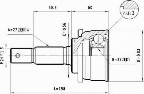 Statim C.501 - Kit giunti, Semiasse autozon.pro