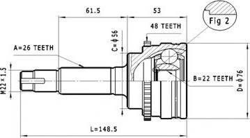 Statim C.582 - Kit giunti, Semiasse autozon.pro