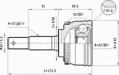 Statim C.537 - Kit giunti, Semiasse autozon.pro