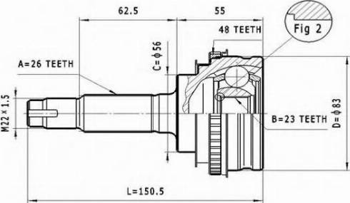 Statim C.574 - Kit giunti, Semiasse autozon.pro