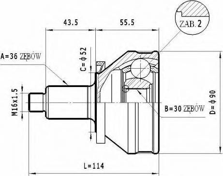 Statim C.012 - Kit giunti, Semiasse autozon.pro