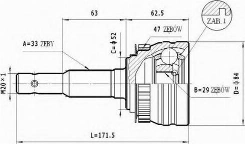 Statim C.144 - Kit giunti, Semiasse autozon.pro