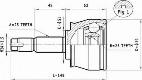 Statim C.148 - Kit giunti, Semiasse autozon.pro