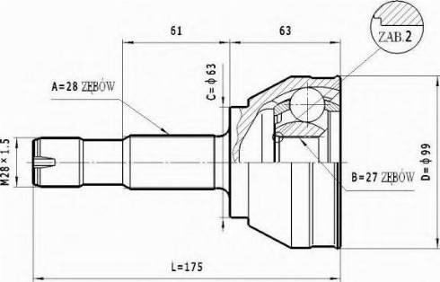 Statim C.163 - Kit giunti, Semiasse autozon.pro