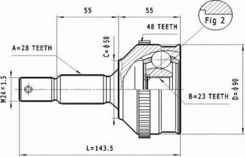 Statim C.105 - Kit giunti, Semiasse autozon.pro