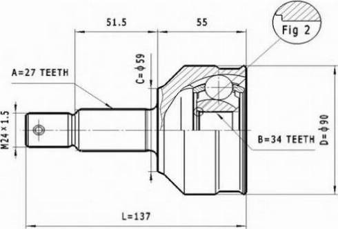 Statim C.108 - Kit giunti, Semiasse autozon.pro