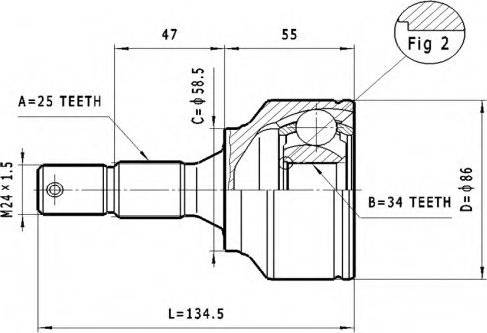 Statim C.119 - Kit giunti, Semiasse autozon.pro