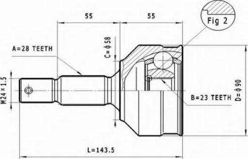 Statim C.111 - Kit giunti, Semiasse autozon.pro