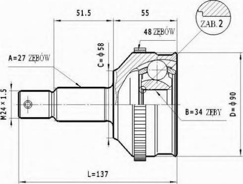 Statim C.132 - Kit giunti, Semiasse autozon.pro