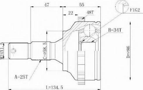 Statim C.122 - Kit giunti, Semiasse autozon.pro