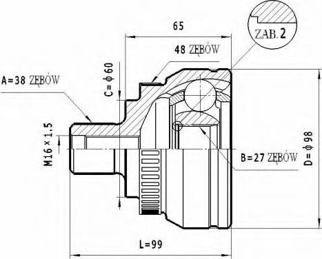 Statim C.312 - Kit giunti, Semiasse autozon.pro