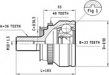 Statim C.385 - Kit giunti, Semiasse autozon.pro