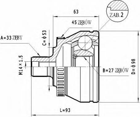 Statim C.322 - Kit giunti, Semiasse autozon.pro