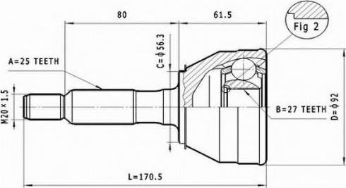 Statim C.371 - Kit giunti, Semiasse autozon.pro