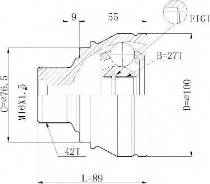 Statim C.284 - Kit giunti, Semiasse autozon.pro