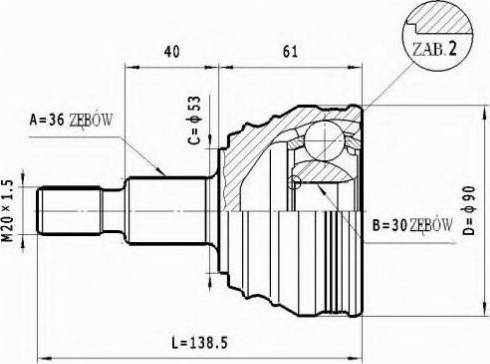 Statim C.281 - Kit giunti, Semiasse autozon.pro