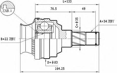 Statim CW.035 - Kit giunti, Semiasse autozon.pro