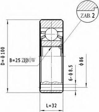 Statim CW.038 - Kit giunti, Semiasse autozon.pro