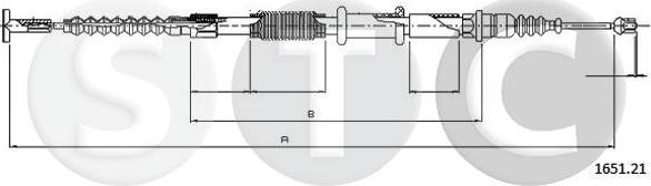 STC T480482 - Cavo comando, Freno stazionamento autozon.pro