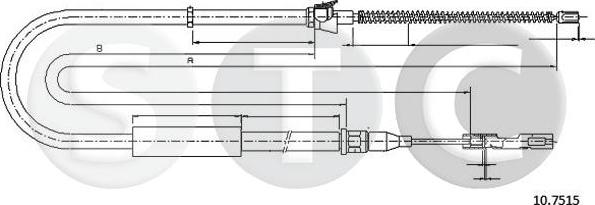 STC T480583 - Cavo comando, Freno stazionamento autozon.pro