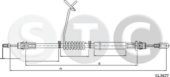 STC T481866 - Cavo comando, Freno stazionamento autozon.pro