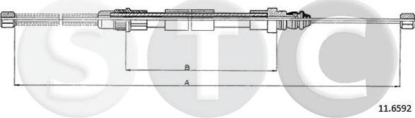 STC T483040 - Cavo comando, Freno stazionamento autozon.pro