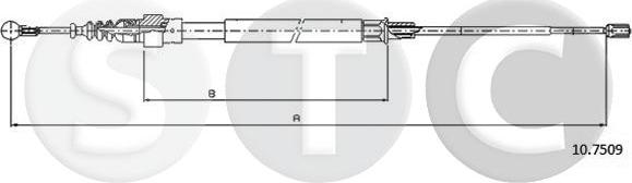 STC T483746 - Cavo comando, Freno stazionamento autozon.pro