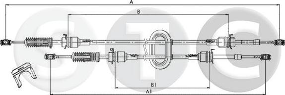 STC T482427 - Cavo comando, Cambio manuale autozon.pro