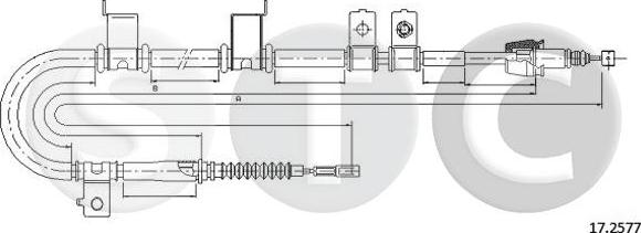 STC T482006 - Cavo comando, Freno stazionamento autozon.pro