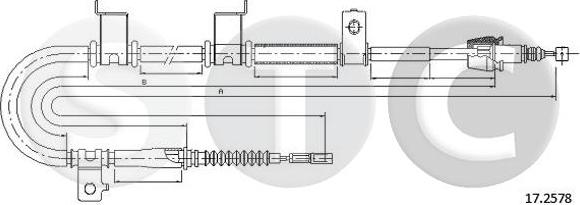 STC T482007 - Cavo comando, Freno stazionamento autozon.pro