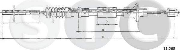 STC T482398 - Cavo comando, Comando frizione autozon.pro