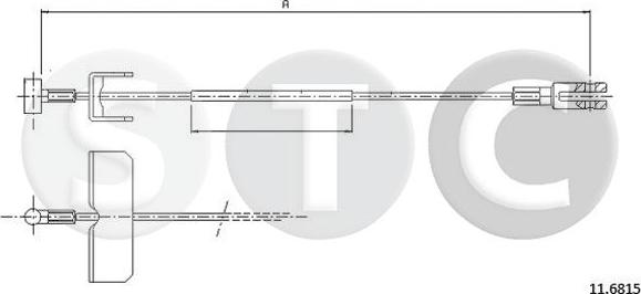 STC T482370 - Cavo comando, Freno stazionamento autozon.pro