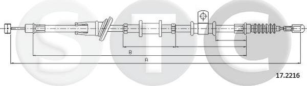 STC T482276 - Cavo comando, Freno stazionamento autozon.pro