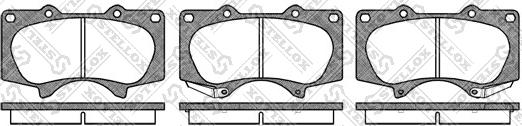 Stellox 999 000L-SX - Kit pastiglie freno, Freno a disco autozon.pro