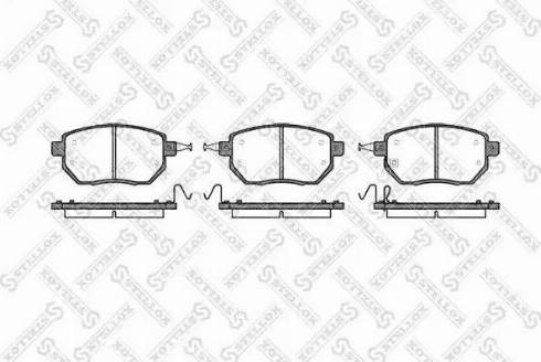 Stellox 996 002B-SX - Kit pastiglie freno, Freno a disco autozon.pro