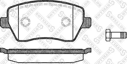 Stellox 998 000-SX - Kit pastiglie freno, Freno a disco autozon.pro