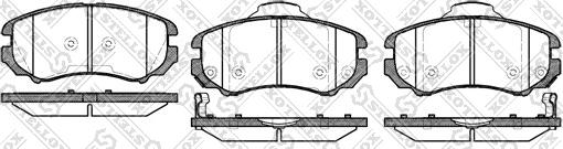 Stellox 964 002BL-SX - Kit pastiglie freno, Freno a disco autozon.pro