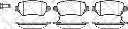 Stellox 968 002L-SX - Kit pastiglie freno, Freno a disco autozon.pro