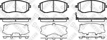 Stellox 962 011B-SX - Kit pastiglie freno, Freno a disco autozon.pro