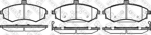 Stellox 904 002B-SX - Kit pastiglie freno, Freno a disco autozon.pro