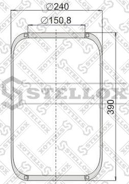 Stellox 90-06610-SX - Soffietto, Sospensione pneumatica autozon.pro