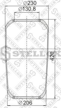 Stellox 90-08840-SX - Soffietto, Sospensione pneumatica autozon.pro