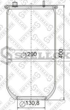 Stellox 90-08870-SX - Soffietto, Sospensione pneumatica autozon.pro