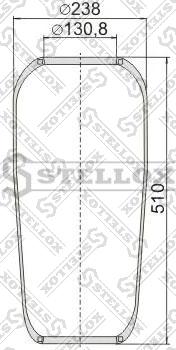 Stellox 90-07060-SX - Soffietto, Sospensione pneumatica autozon.pro